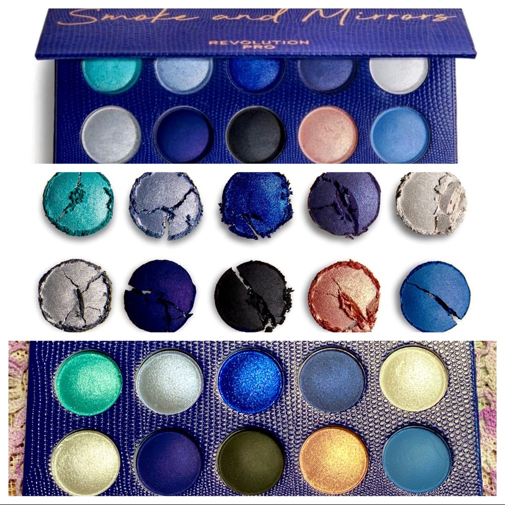 🎉2X HP🎊NIB REVOLUTION PRO “Smoke & Mirrors” 10Pc Intense Eyeshadow Kit - Picture 6 of 16
